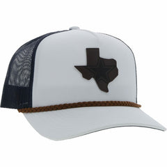 Dallas Cowboys HOOey State Patch Trucker Snapback Hat White/Navy - NFL
