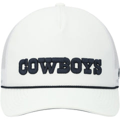 Dallas Cowboys HOOey Wordmark Rope Trucker Snapback Hat White - NFL