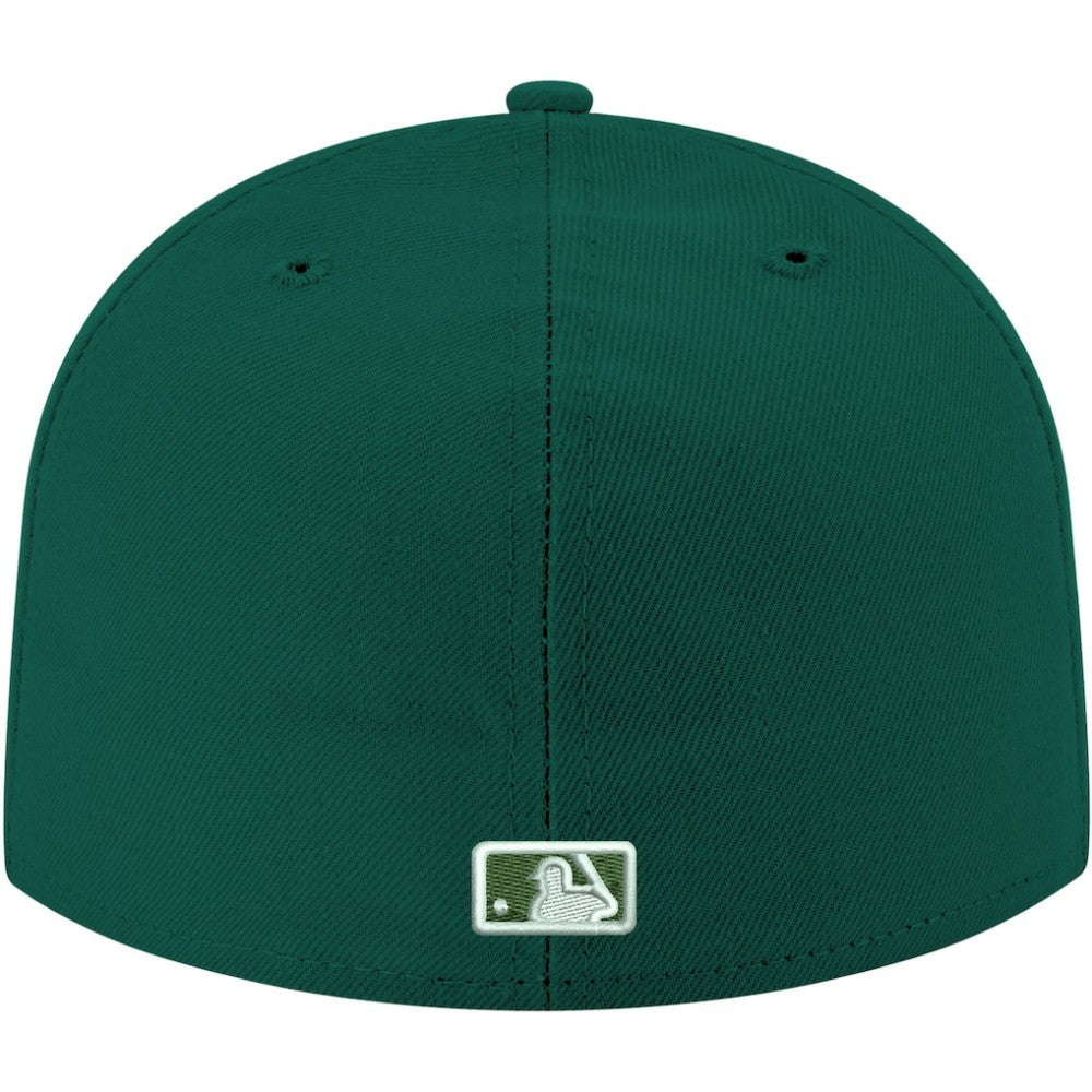 Chicago Cubs New Era White Logo 59FIFTY Fitted Hat Lifestyle