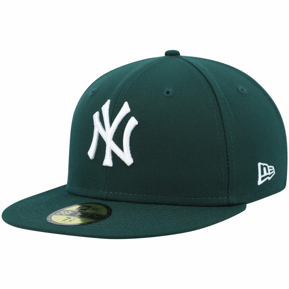 New York Yankees New Era White Logo 59FIFTY Fitted Hat On Sale