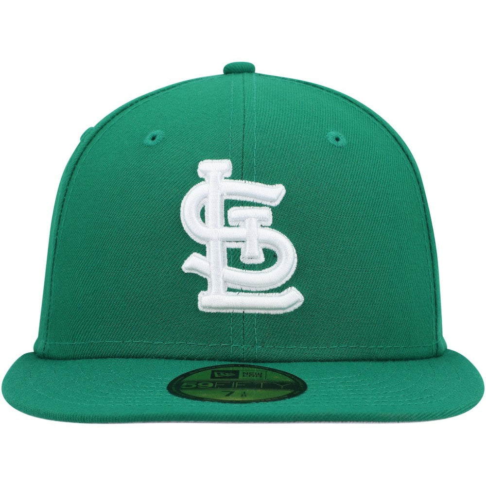 St. Louis Cardinals New Era White Logo 59FIFTY Fitted Hat Lifestyle