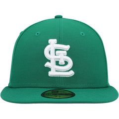 St. Louis Cardinals New Era White Logo 59FIFTY Fitted Hat Lifestyle