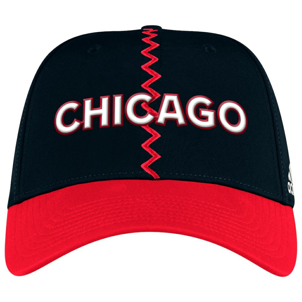 Chicago Blackhawks adidas Reverse Retro 2.0 Flex Hat Black