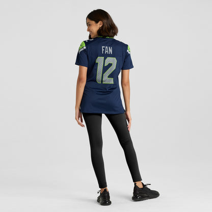 12s Seattle Seahawks Women's Player Jersey - Navy | NFL Jerseys