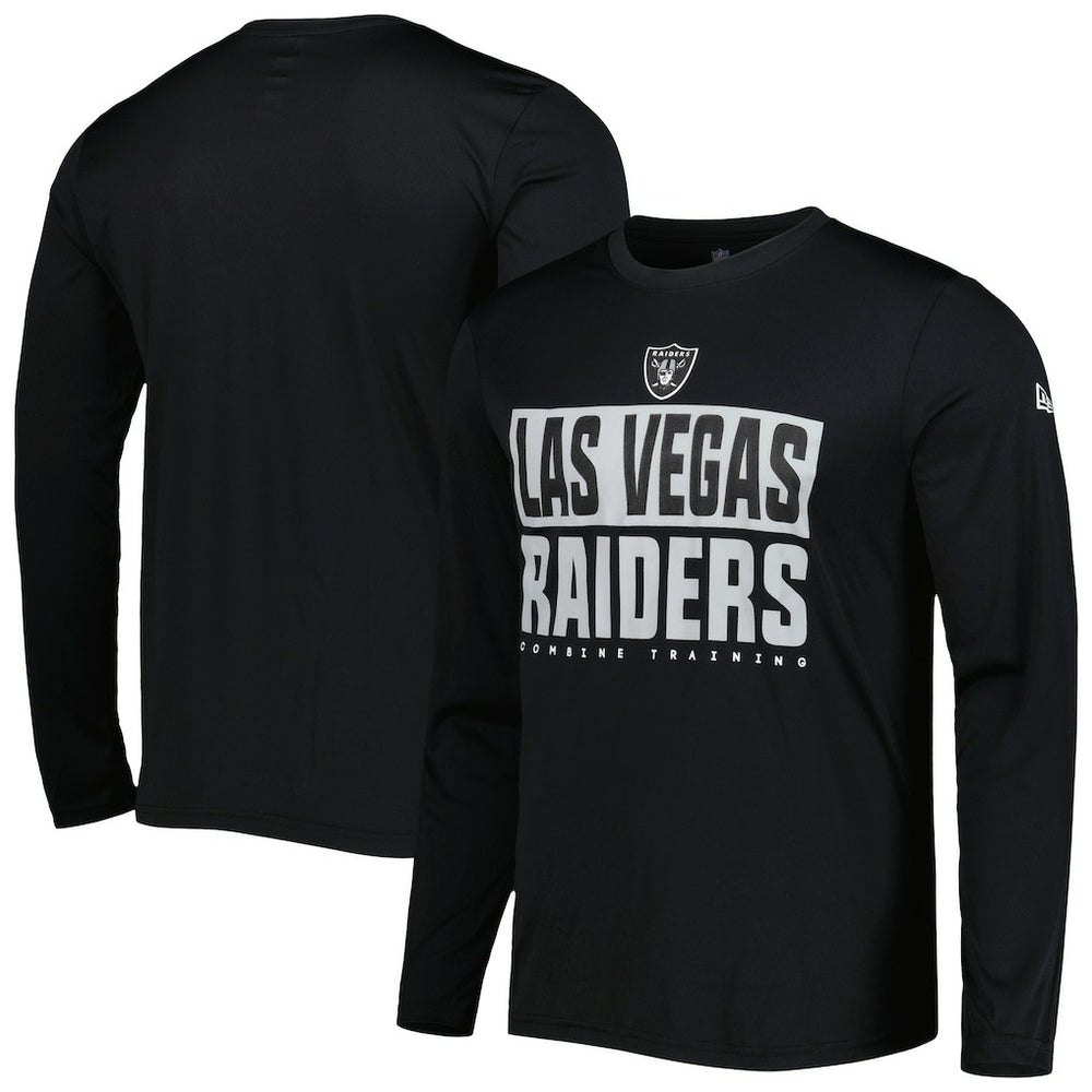 Las Vegas Raiders New Era Combine Authentic Offsides Long Sleeve T-Shirt Black - NFL