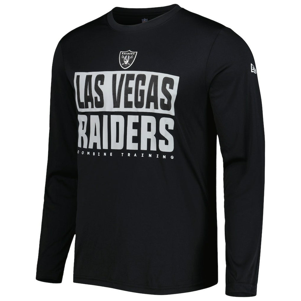 Las Vegas Raiders New Era Combine Authentic Offsides Long Sleeve T-Shirt Black - NFL