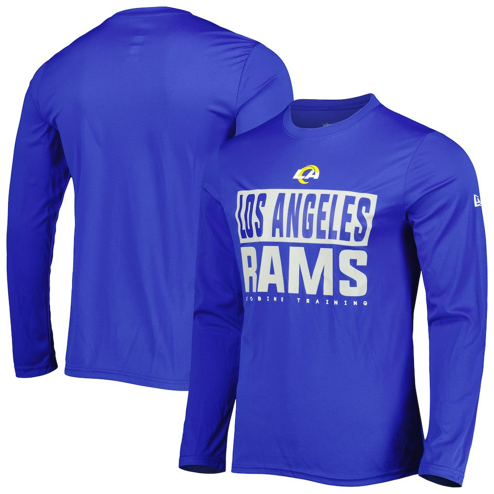 Los Angeles Rams New Era Combine Authentic Offsides Long Sleeve T-Shirt Royal - NFL
