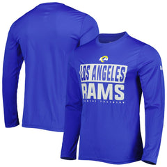 Los Angeles Rams New Era Combine Authentic Offsides Long Sleeve T-Shirt Royal - NFL