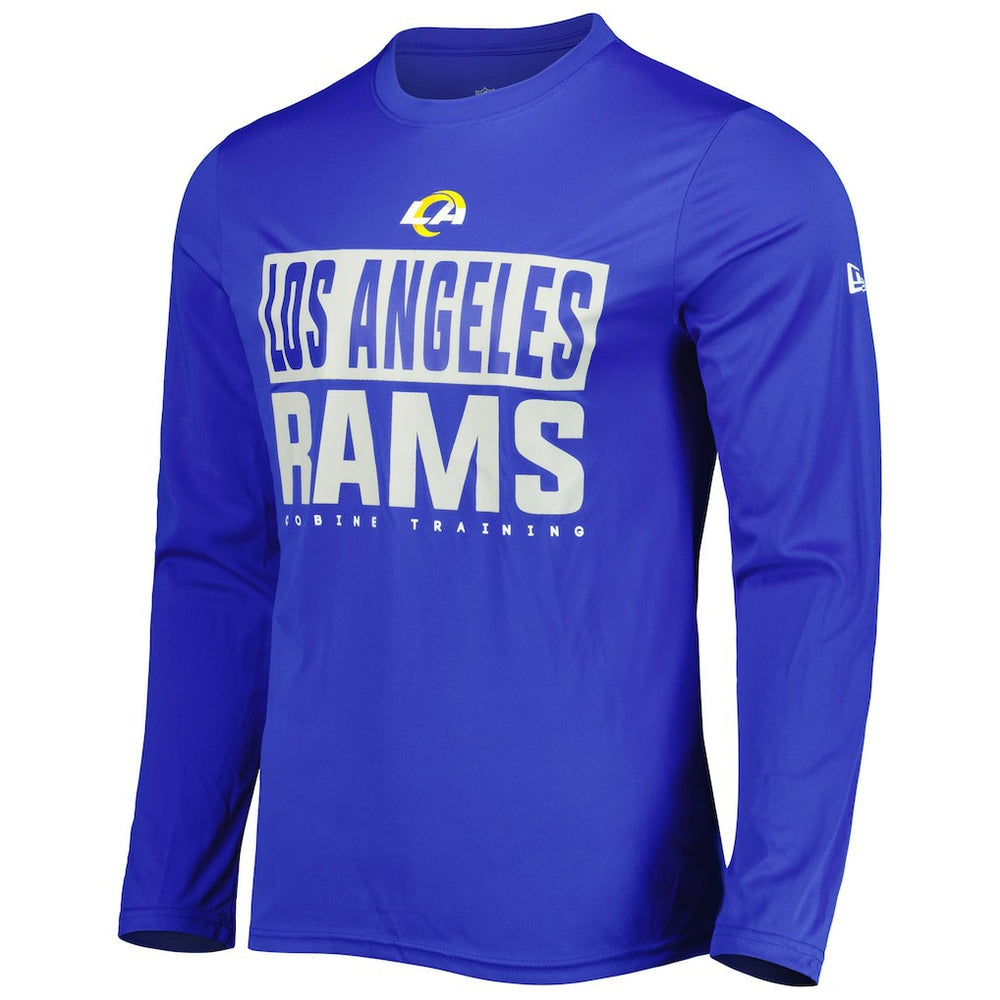 Los Angeles Rams New Era Combine Authentic Offsides Long Sleeve T-Shirt Royal - NFL