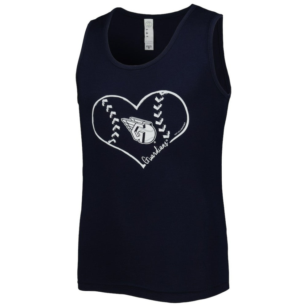 Cleveland Guardians Soft as a Grape Girls Youth Team Tank Top Lifestyle