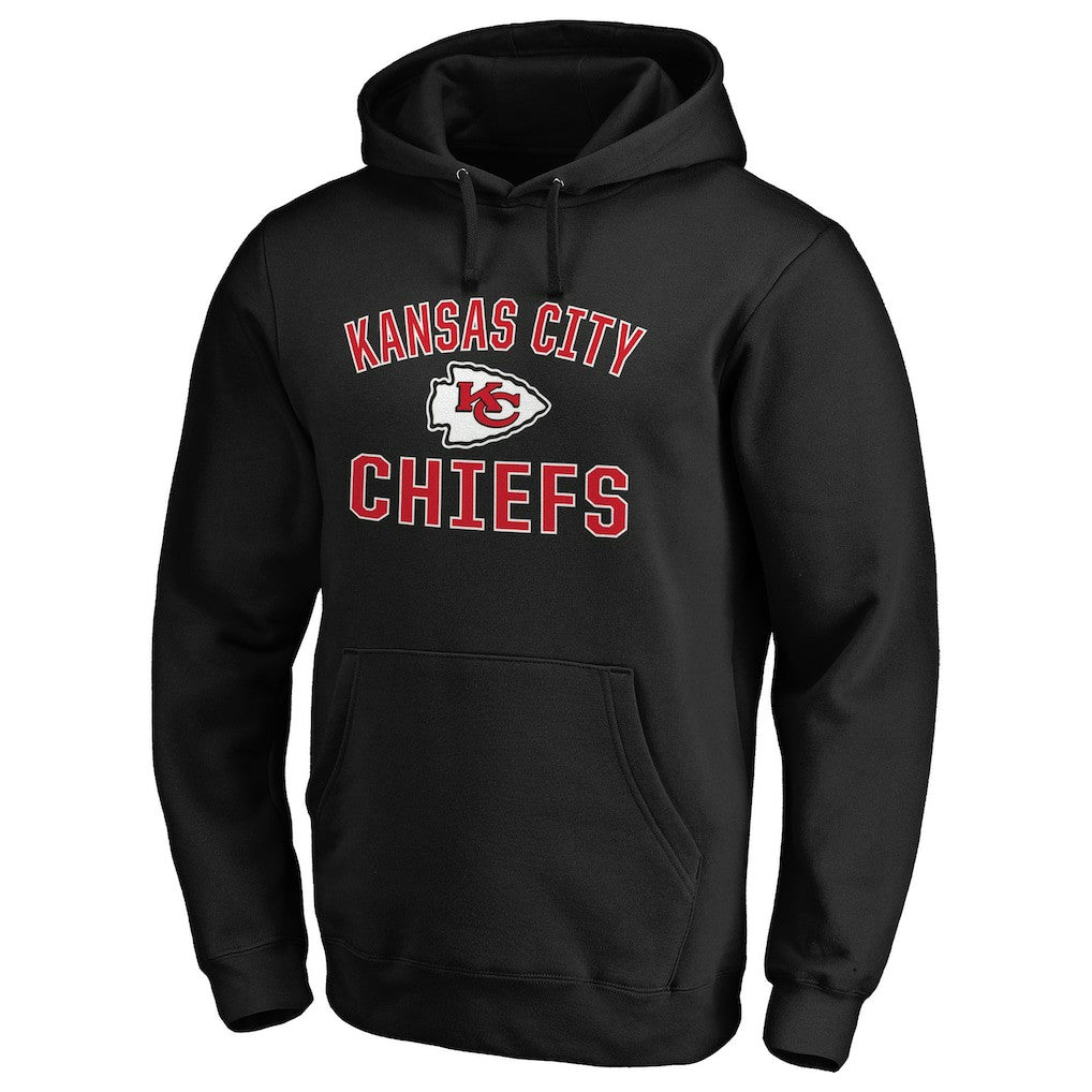 Kansas City Chiefs Victory Arch Team Fitted Pullover Hoodie Black - NFL