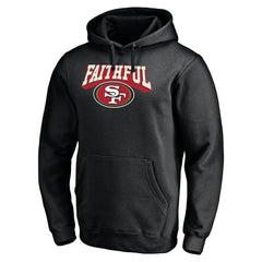 San Francisco 49ers Hometown Collection The Faithful Fitted Pullover Hoodie Black - NFL
