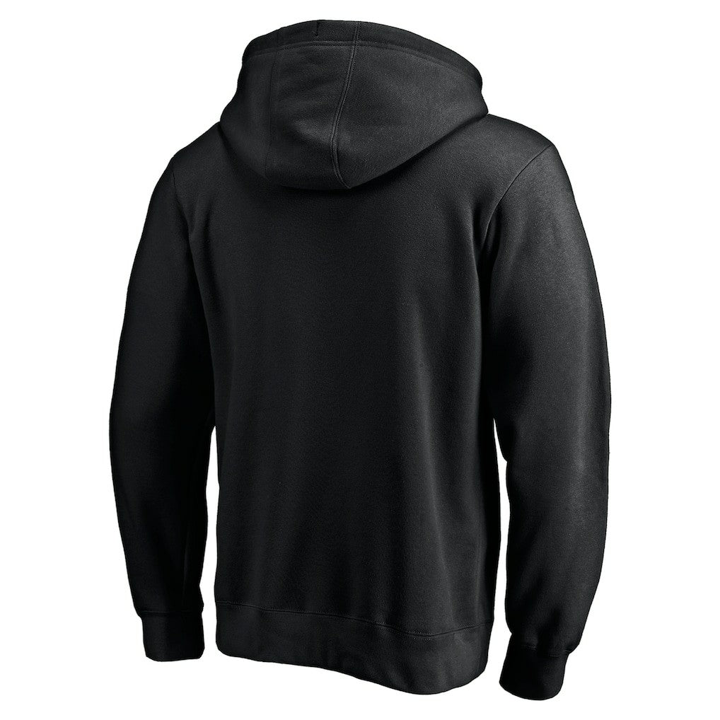 San Francisco 49ers Logo Team Lockup Fitted Pullover Hoodie Black - NFL