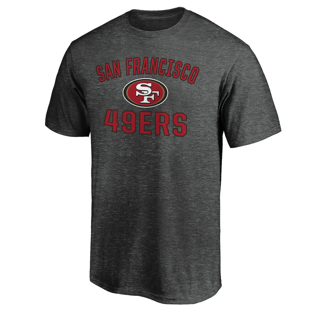 San Francisco 49ers Victory Arch T-Shirt Heather Charcoal - Fanatics