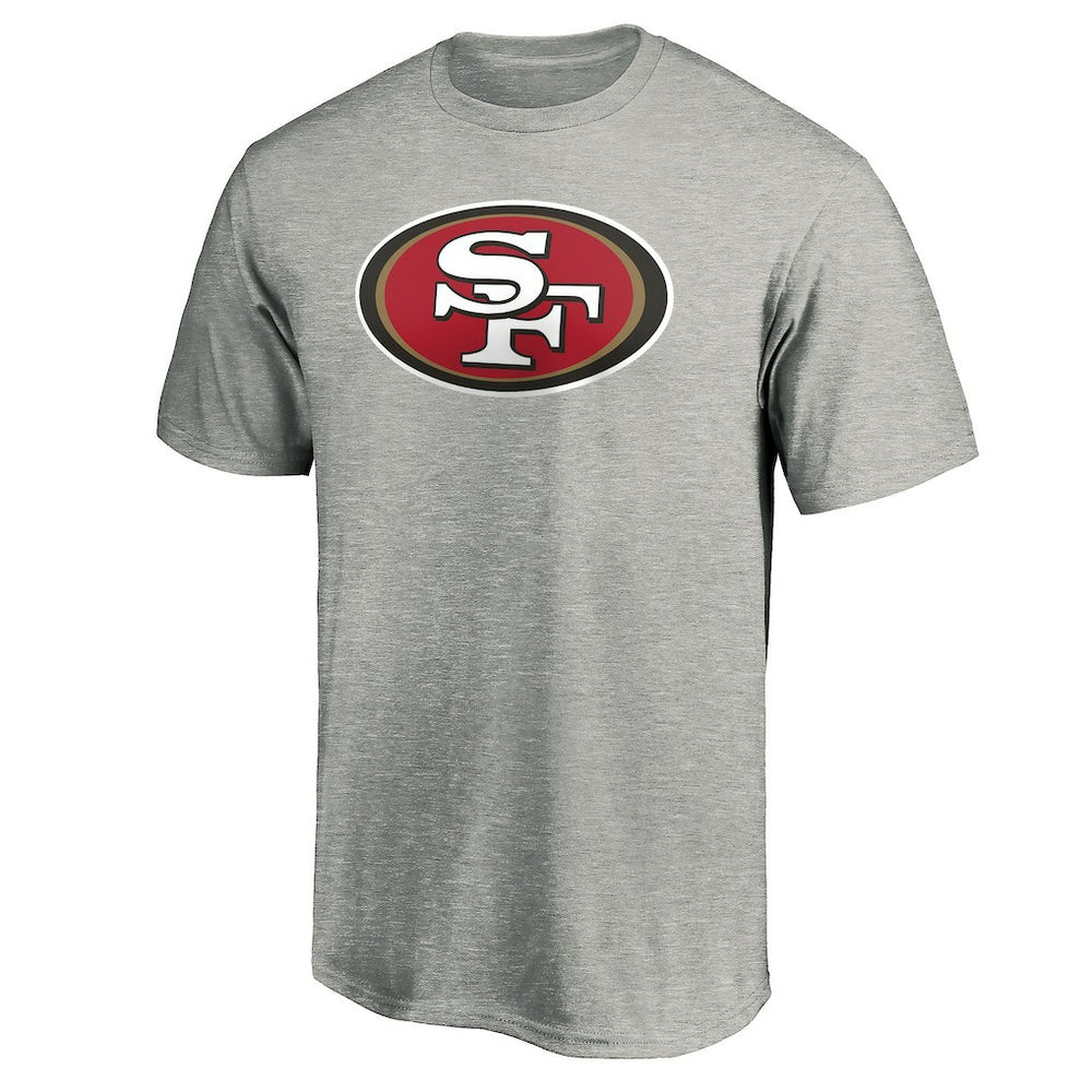 San Francisco 49ers Primary Logo T-Shirt Heather Gray - Fanatics