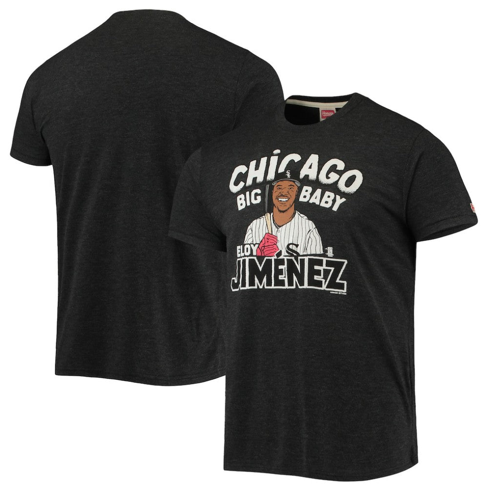 Eloy Jimenez Chicago White Sox Homage Caricature Tri-Blend T-Shirt Lifestyle