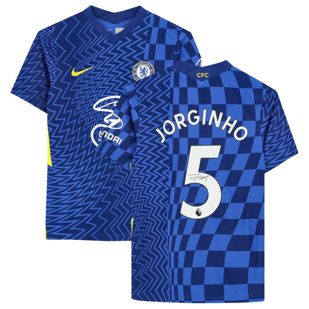 Fanatics Jorginho Chelsea Autographed 2021-22 Home Jerseys