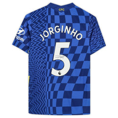 Fanatics Jorginho Chelsea Autographed 2021-22 Home Jerseys