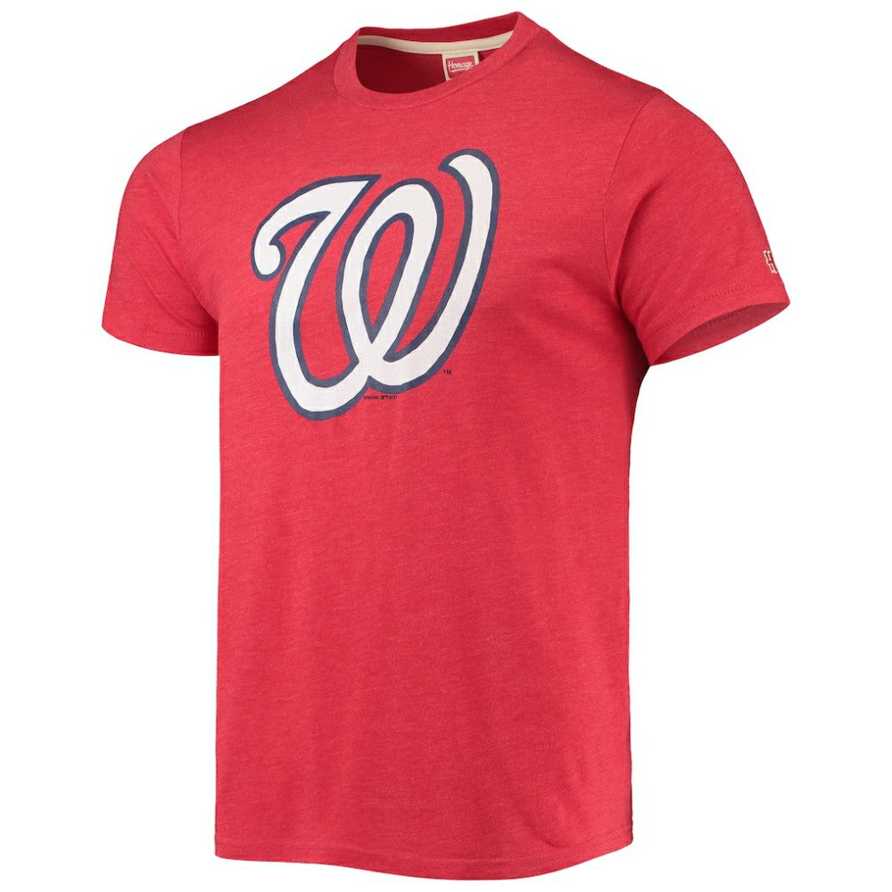 Washington Nationals Homage Hand Drawn Logo Tri-Blend T-Shirt Sale