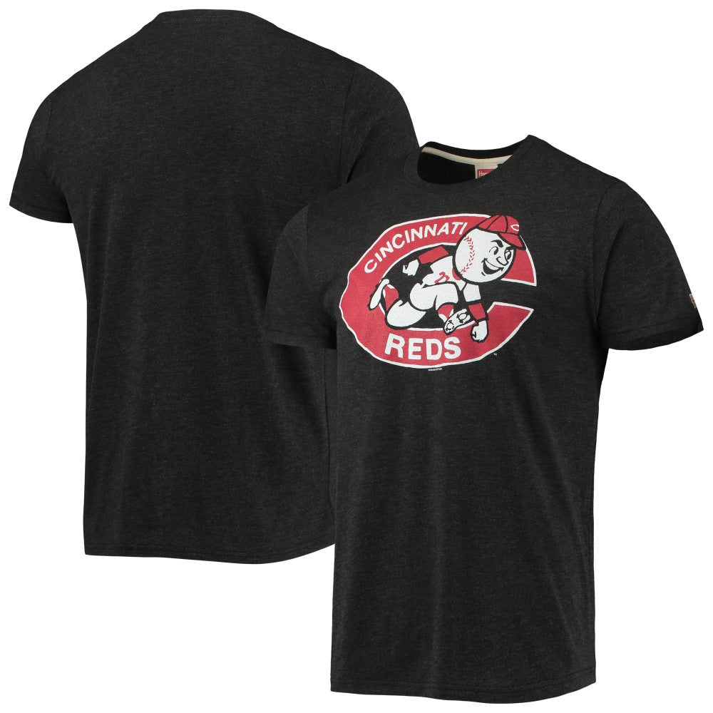 Cincinnati Reds Homage Hand-Drawn Logo Tri-Blend T-Shirt On Sale