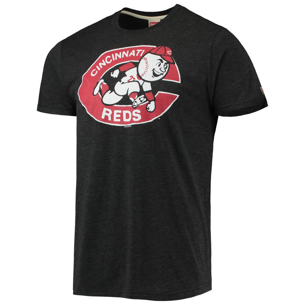 Cincinnati Reds Homage Hand-Drawn Logo Tri-Blend T-Shirt On Sale