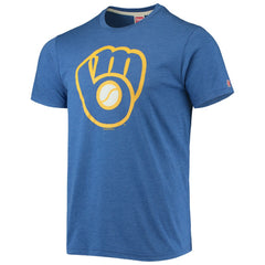 Milwaukee Brewers Homage Hand-Drawn Logo Tri-Blend T-Shirt Near Me
