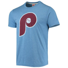Philadelphia Phillies Homage Hand-Drawn Logo Tri-Blend T-Shirt On Sale