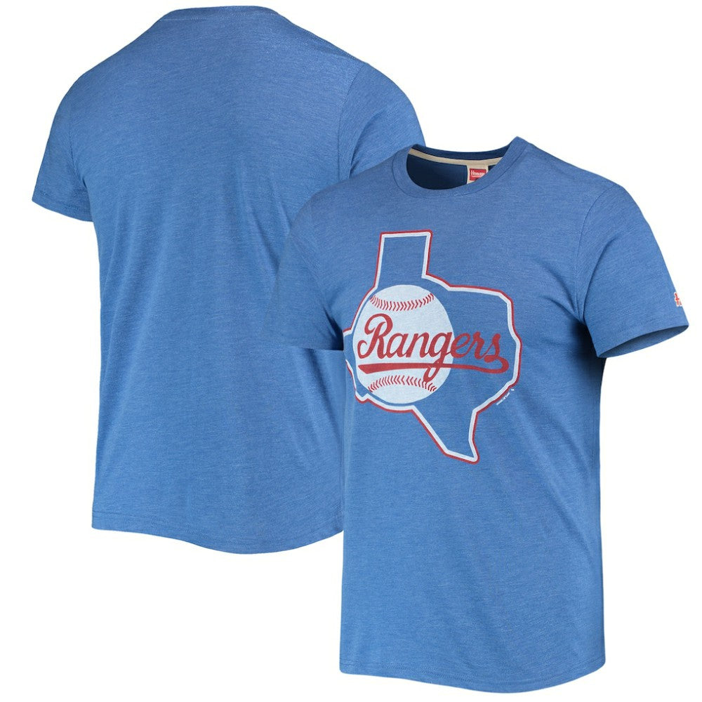 Texas Rangers Homage Hand-Drawn Logo Tri-Blend T-Shirt for sale
