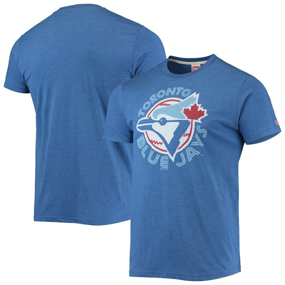 Toronto Blue Jays Homage Hand-Drawn Logo Tri-Blend T-Shirt On Sale