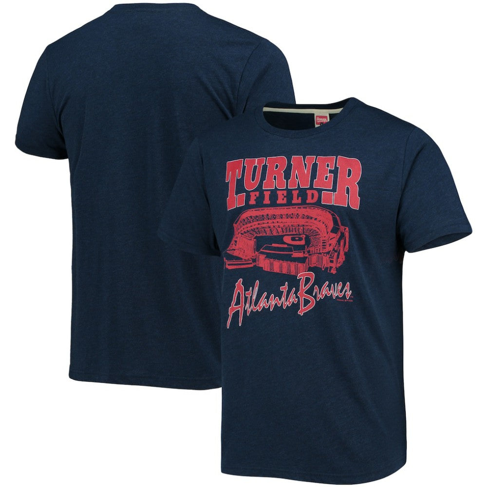 Atlanta Braves Homage Stadium Tri-Blend T-Shirt for sale