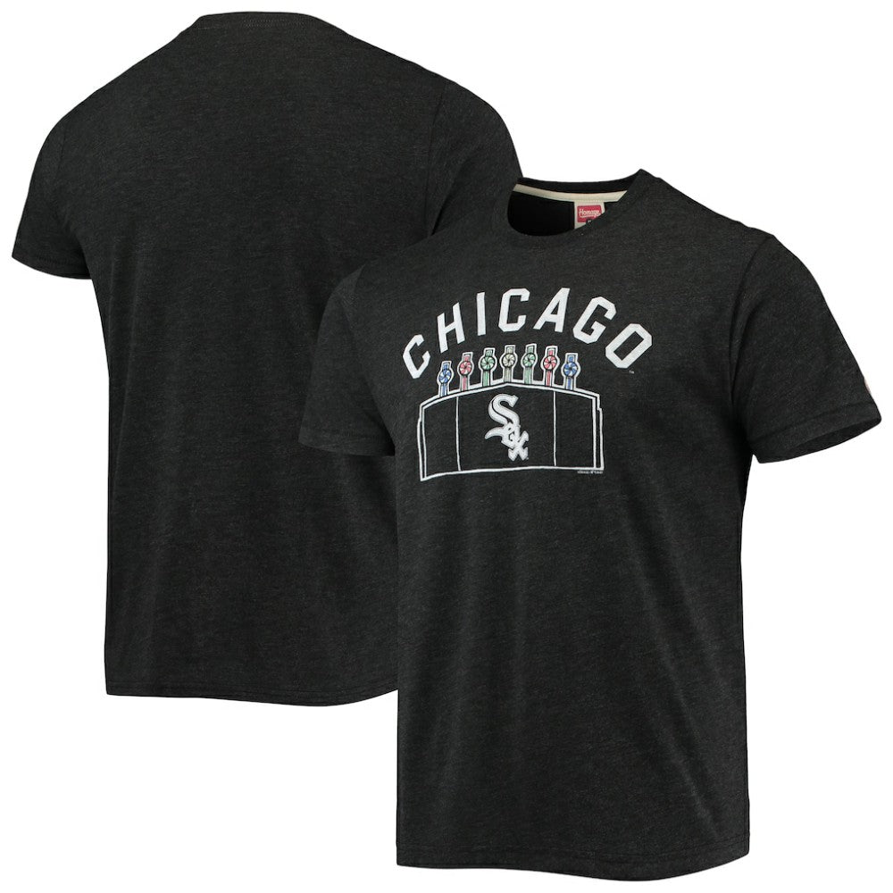 Chicago White Sox Homage Team Hyper Local Tri-Blend T-Shirt discount