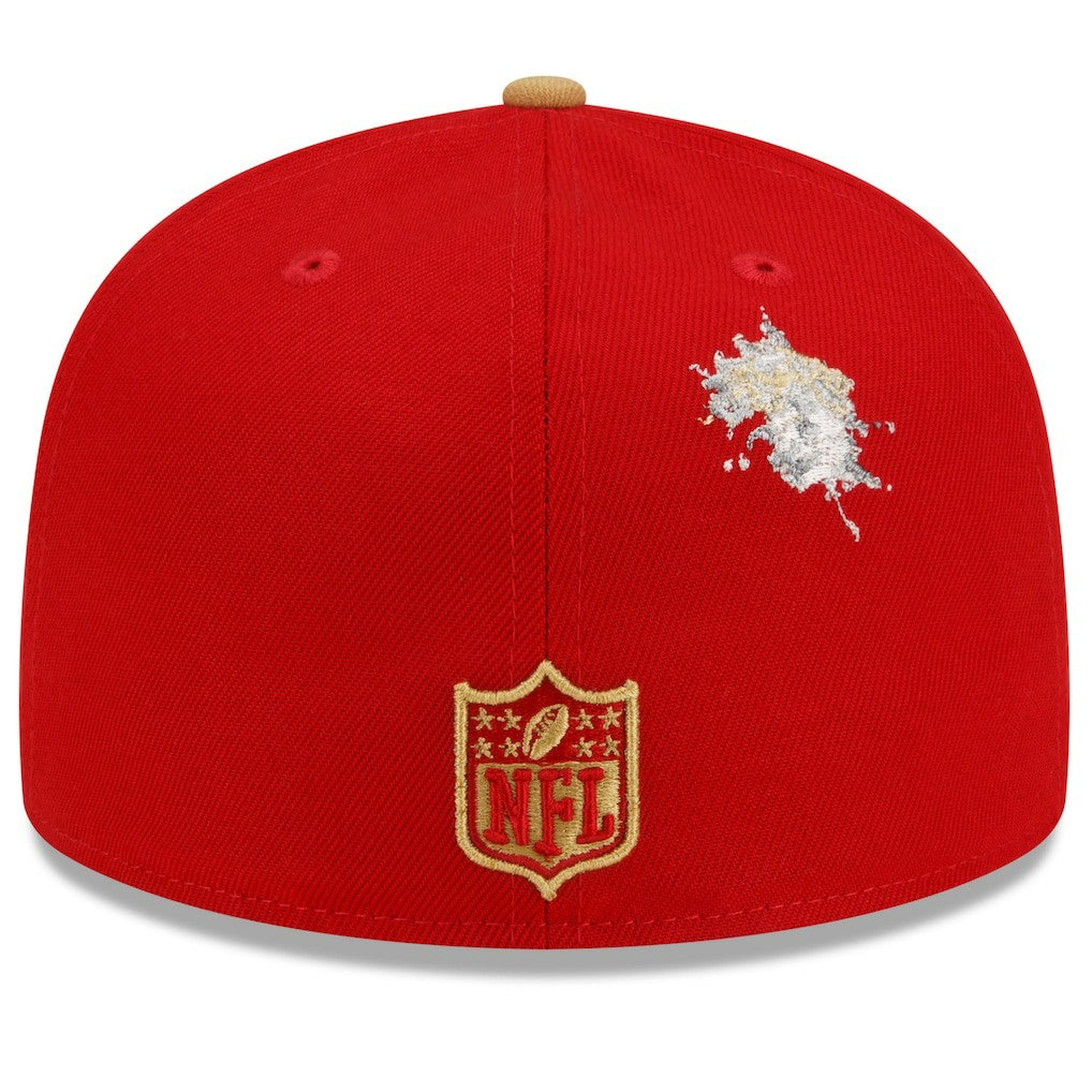 San Francisco 49ers New Era NFL x Staple Collection 59FIFTY Fitted Hat Scarlet/Gold - NFL