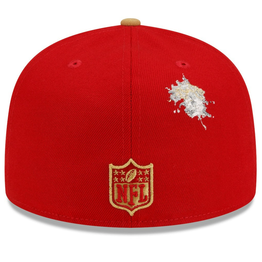 San Francisco 49ers New Era NFL x Staple Collection 59FIFTY Fitted Hat Scarlet/Gold - NFL