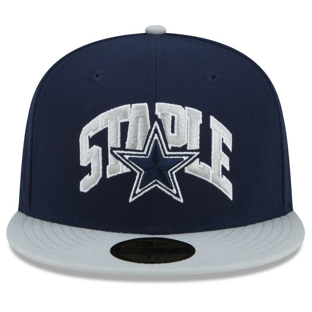 Dallas Cowboys New Era NFL x Staple Collection 59FIFTY Fitted Hat Navy/Gray - NFL