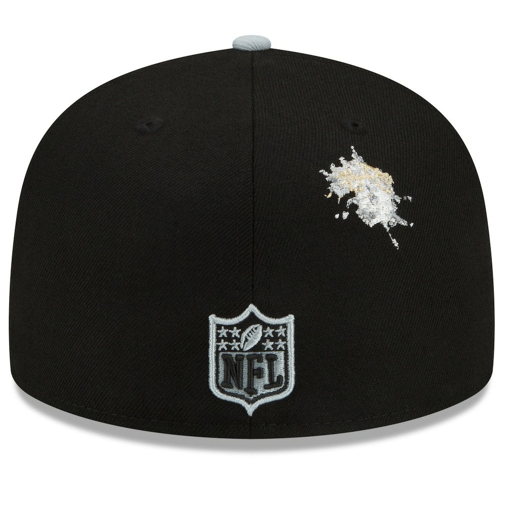 Las Vegas Raiders New Era NFL x Staple Collection 59FIFTY Fitted Hat Black/Gray - NFL
