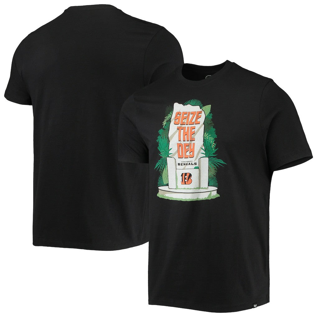 Cincinnati Bengals '47 Logo Super Rival T-Shirt Black - 47 brand