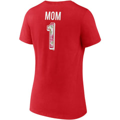 Washington Capitals Fanatics Women's Team Mother's Day V-Neck T-Shirt Red