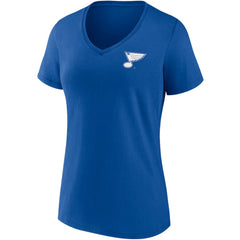 St. Louis Blues - Fanatics Women's Team Mother's Day V-Neck T-Shirt Blue