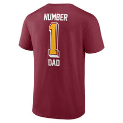 Washington Commanders Team #1 Dad T-Shirt Burgundy - Fanatics