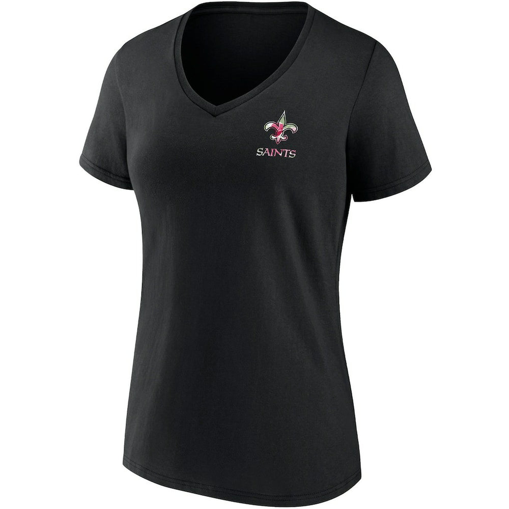 New Orleans Saints Women's Team Mother's Day V-Neck T-Shirt Black - Fanatics