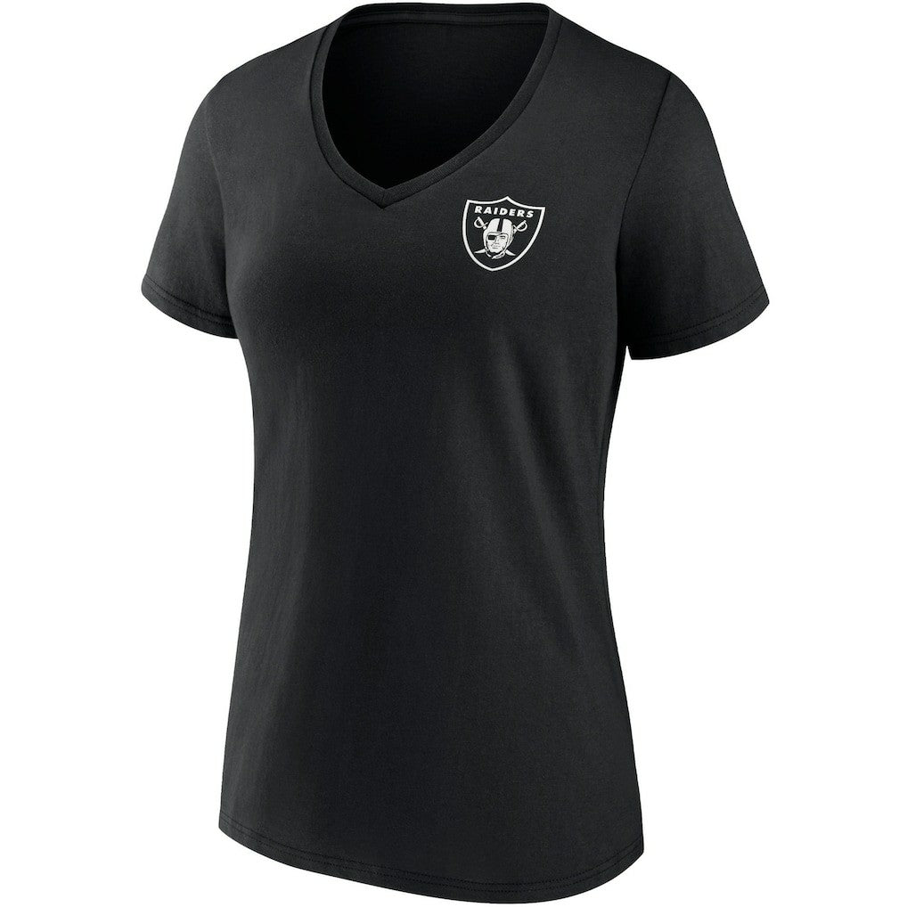 Las Vegas Raiders Women's Team Mother's Day V-Neck T-Shirt Black - Fanatics