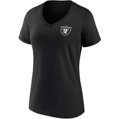 Las Vegas Raiders Women's Team Mother's Day V-Neck T-Shirt Black - Fanatics