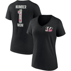 Cincinnati Bengals Women's Team Mother's Day V-Neck T-Shirt Black - Fanatics