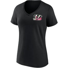 Cincinnati Bengals Women's Team Mother's Day V-Neck T-Shirt Black - Fanatics