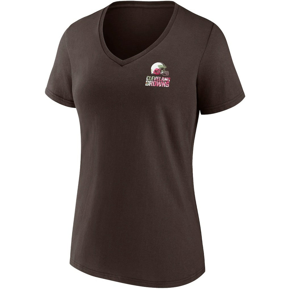 Cleveland Browns Women's Team Mother's Day V-Neck T-Shirt Brown - Fanatics