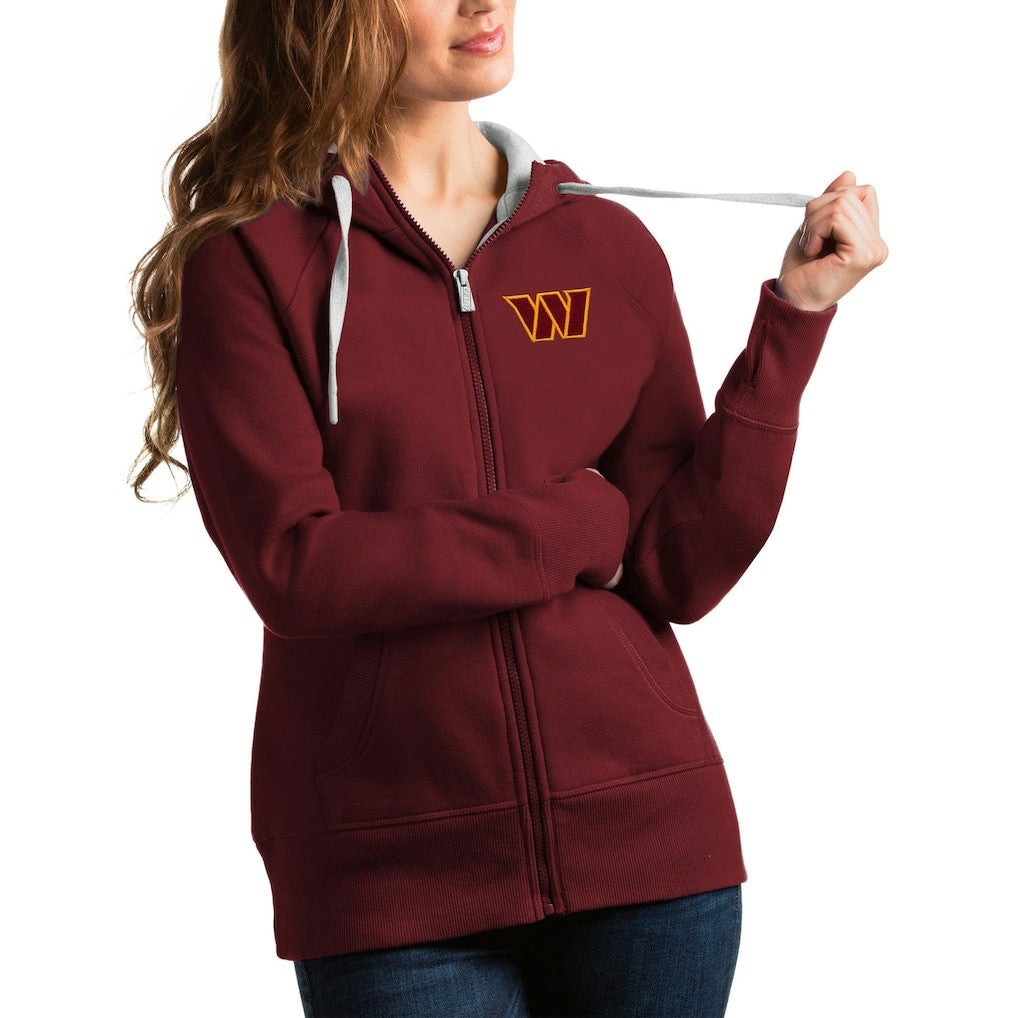 Washington Commanders Antigua Women's Victory Full-Zip Hoodie Burgundy - NFL