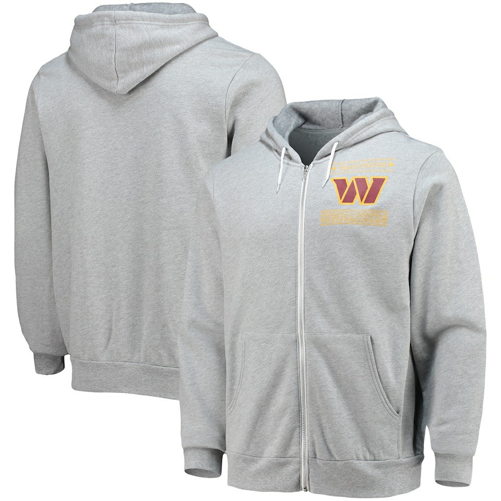 Washington Commanders NFL x Darius Rucker Collection Sponge Fleece Full-Zip Hoodie Heathered Gray - Fanatics