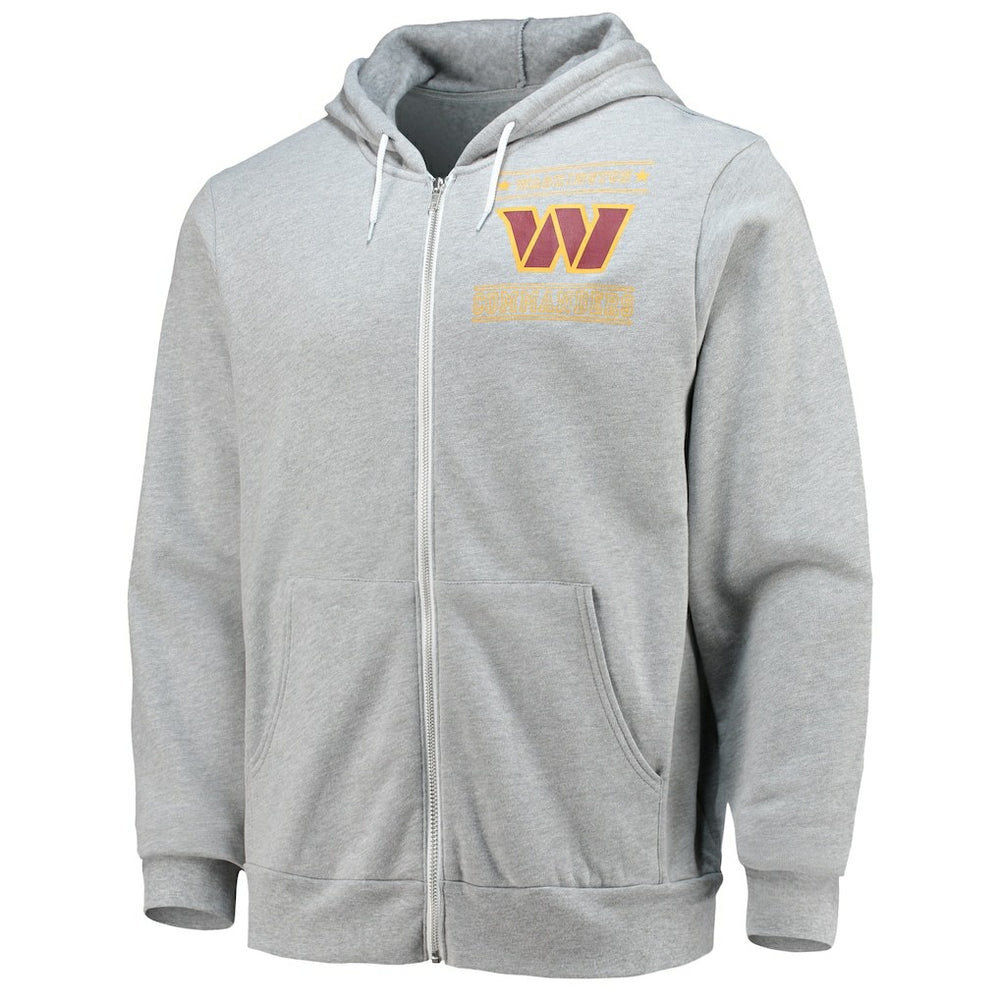 Washington Commanders NFL x Darius Rucker Collection Sponge Fleece Full-Zip Hoodie Heathered Gray - Fanatics
