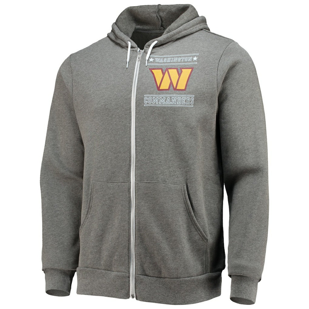 Washington Commanders NFL x Darius Rucker Collection Sponge Fleece Full-Zip Hoodie Heathered Charcoal - Fanatics