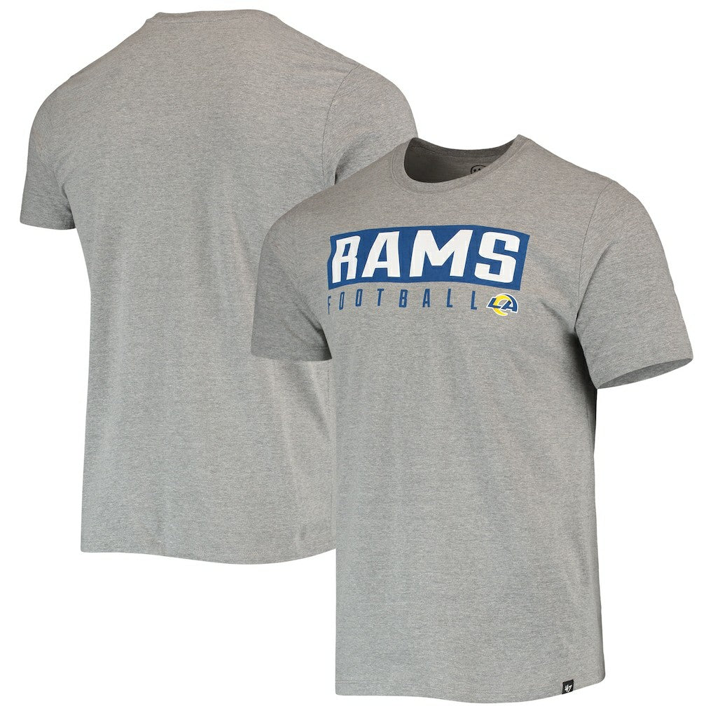 Los Angeles Rams '47 Major Super Rival T-Shirt Gray - 47 brand